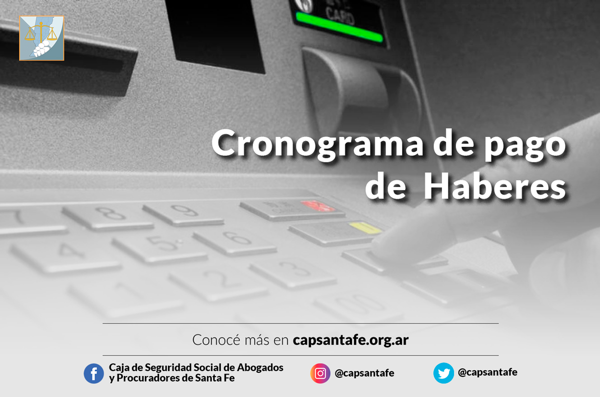 Cronograma de Pago de Haberes