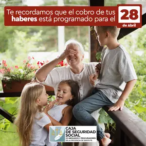 Cobro de Haberes - 28 de Abril