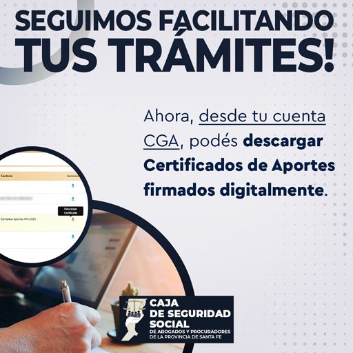 Nuevo Servicio - Descarga de Certificado de Aportes desde el CGA