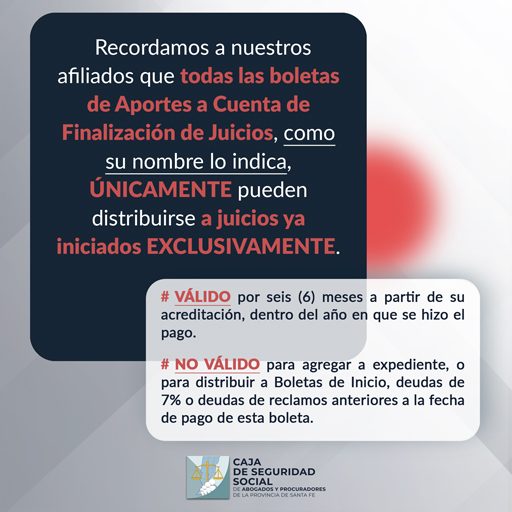 Recordatorio del Uso de Boletas a Cuenta